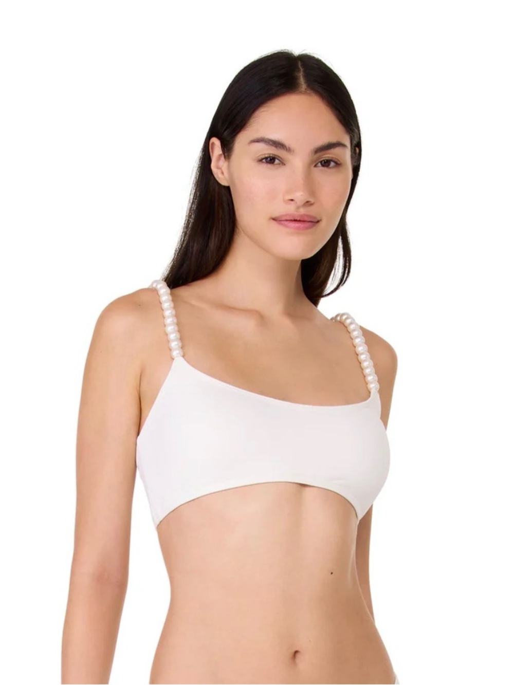 ⛱️Kate spade New York⛱️Chic Pearl Strap Bikini/ Crop Top XS NWT $155